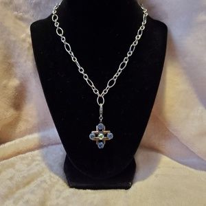Sabika STARBURST pendant (denim blue cross)